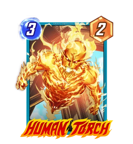 Human Torch Marvel Snap card art