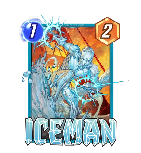Iceman Marvel Snap card art