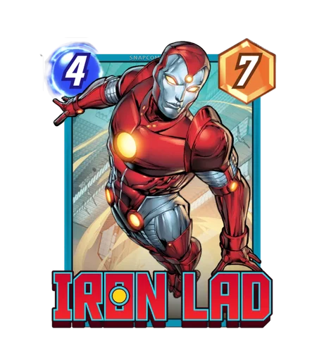 Iron Lad Marvel Snap card art