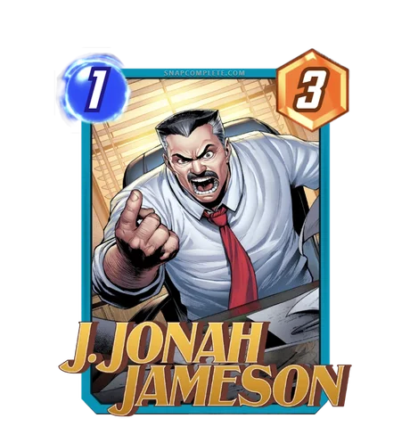 J. Jonah Jameson Marvel Snap card art