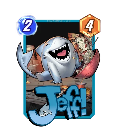 Jeff the Baby Land Shark Marvel Snap card art
