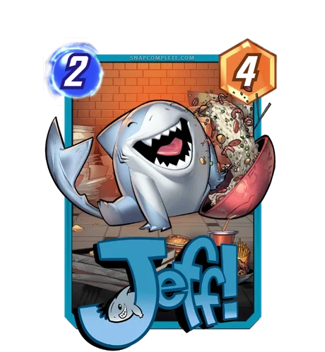Jeff the Baby Land Shark Marvel Snap card art