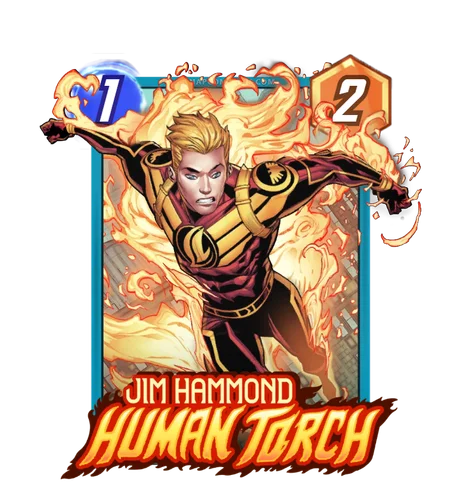 Jim Hammond Human Torch Marvel Snap card art