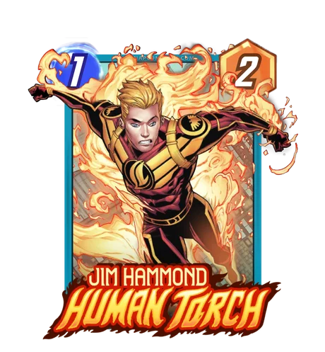Jim Hammond Human Torch Marvel Snap card art