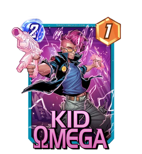 Kid Omega Marvel Snap card art