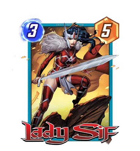 Lady Sif Marvel Snap card art