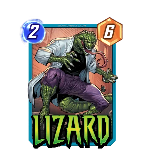 Lizard Marvel Snap card art