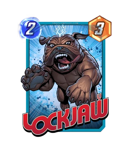 Lockjaw Marvel Snap card art