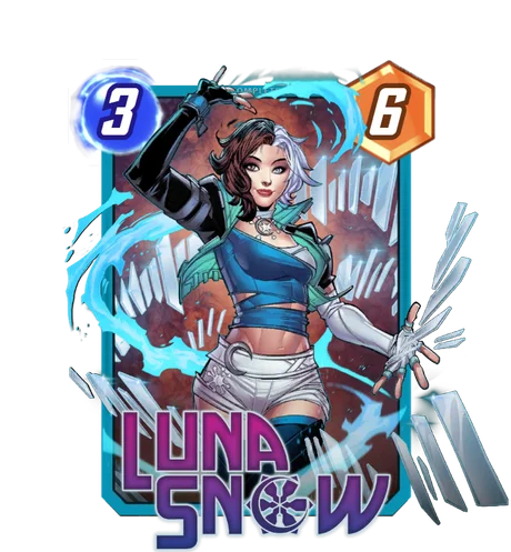 Luna Snow Marvel Snap card art