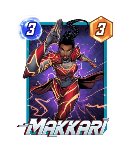 Makkari Marvel Snap card art