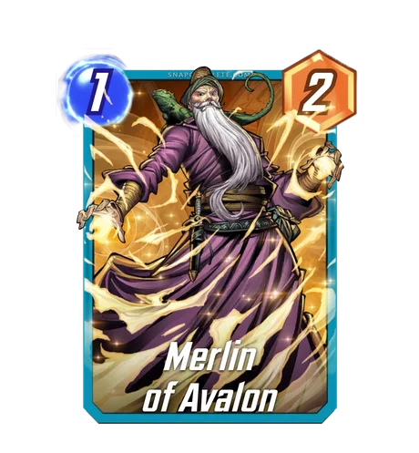 Merlin of Avalon Marvel Snap card art