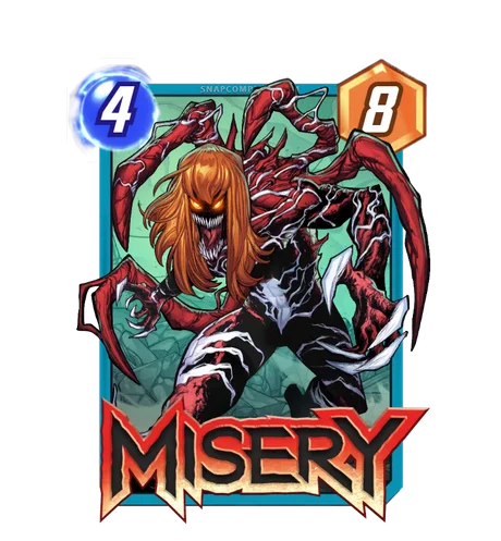 Misery Marvel Snap card art