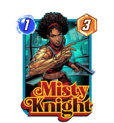 Misty Knight Marvel Snap card art