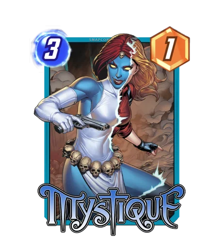 Mystique Marvel Snap card art