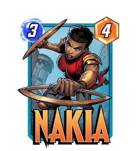 Nakia Marvel Snap card art