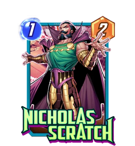 Nicholas Scratch Marvel Snap card art