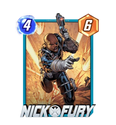 Nick Fury Marvel Snap card art