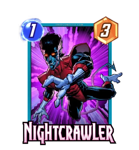 Nightcrawler Marvel Snap card art