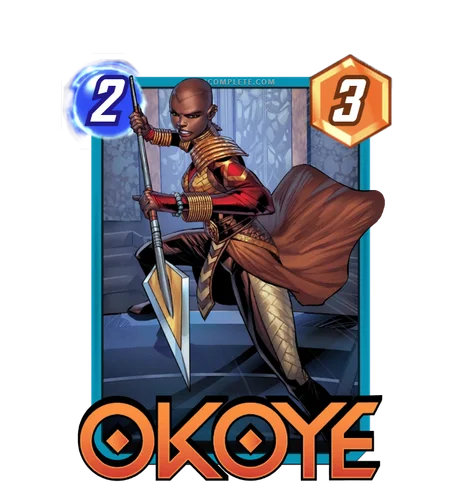 Okoye Marvel Snap card art