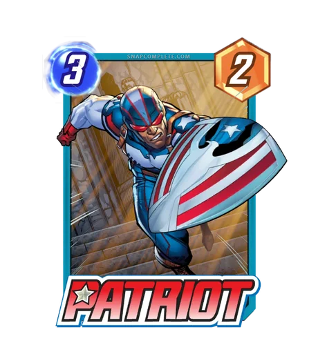 Patriot Marvel Snap card art