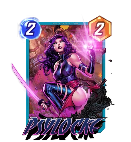 Psylocke Marvel Snap card art