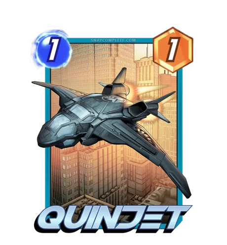 Quinjet Marvel Snap card art
