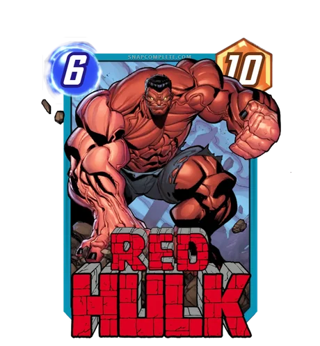 Red Hulk Marvel Snap card art