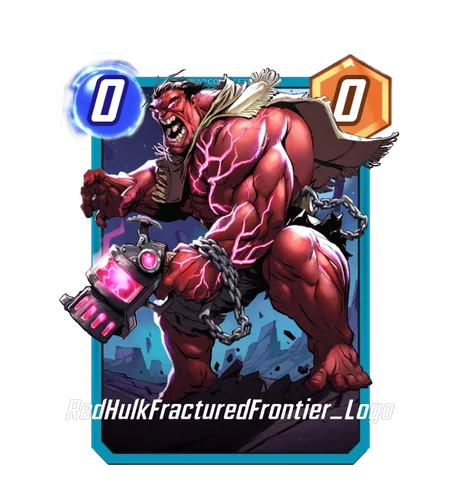 Red Hulk Fractured Frontier Marvel Snap card art