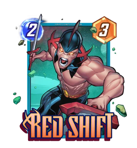 Red Shift Marvel Snap card art