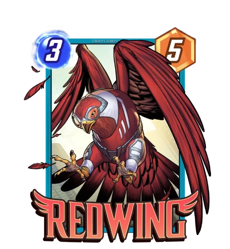 Redwing Marvel Snap card art