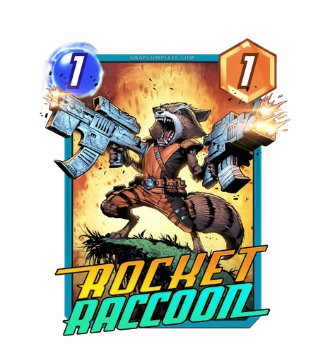 Rocket Raccoon Marvel Snap card art