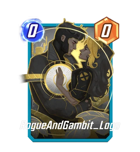 Rogue and Gambit Marvel Snap card art