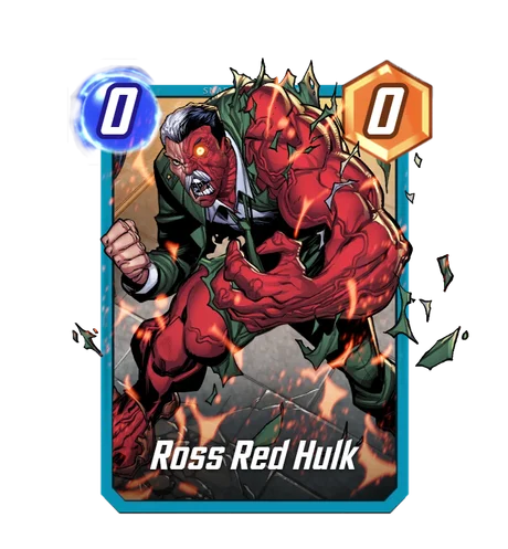 Ross Red Hulk Marvel Snap card art