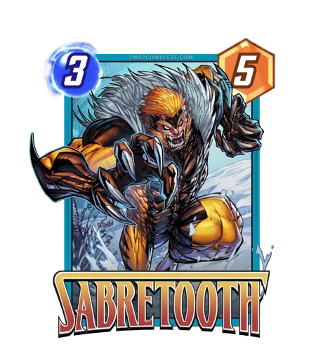 Sabretooth Marvel Snap card art