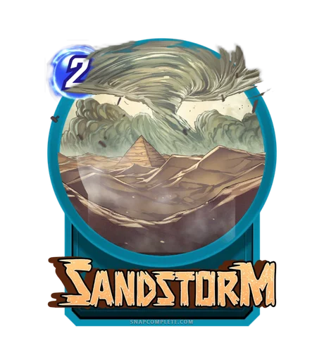 Sandstorm Marvel Snap card art