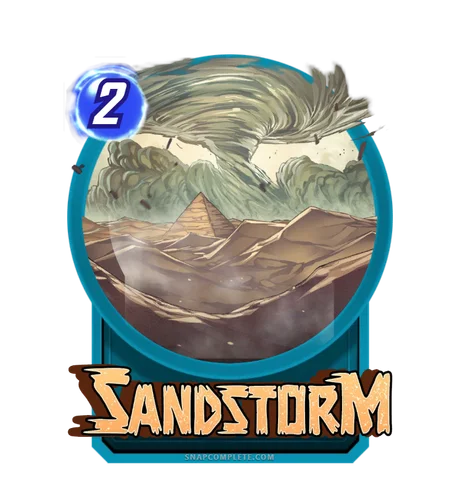 Sandstorm Marvel Snap card art