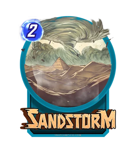 Sandstorm Marvel Snap card art