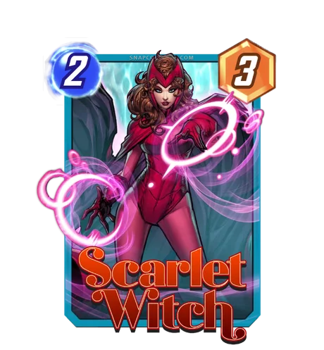 Scarlet Witch Marvel Snap card art
