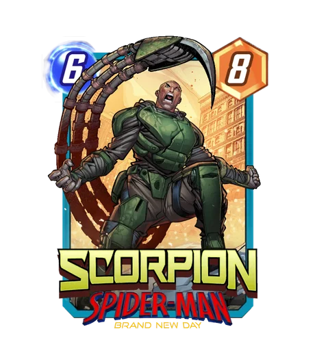 Scorpion Brand New Day Marvel Snap card art