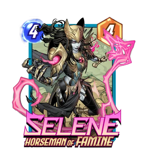 Selene Horseman of Famine Marvel Snap card art