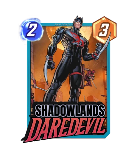 Shadowlands Daredevil Marvel Snap card art