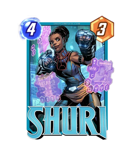 Shuri Marvel Snap card art