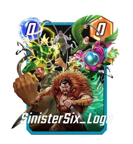 Sinister Six Marvel Snap card art