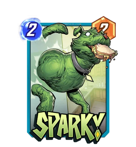 Sparky Marvel Snap card art