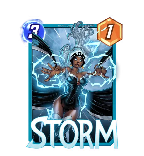 Storm Marvel Snap card art