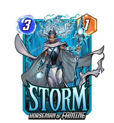 Storm Horseman of Famine Marvel Snap card art