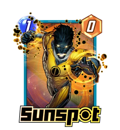 Sunspot Marvel Snap card art