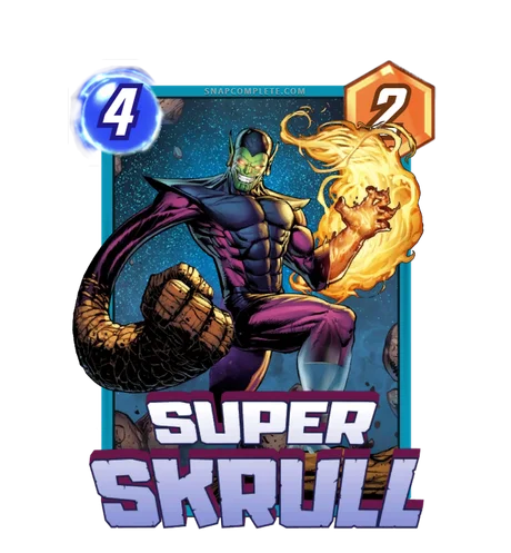 Super-Skrull Marvel Snap card art