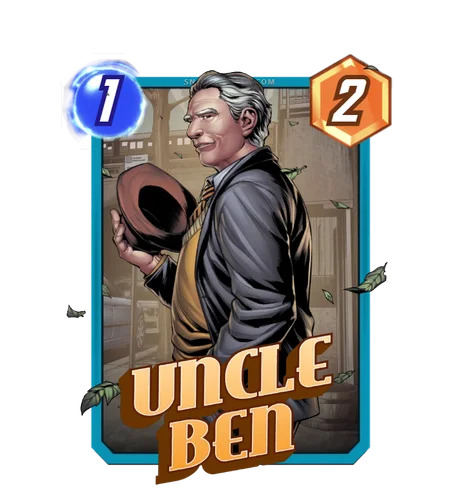Uncle Ben Marvel Snap card art
