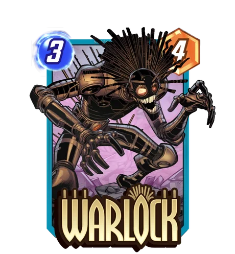 Warlock Marvel Snap card art